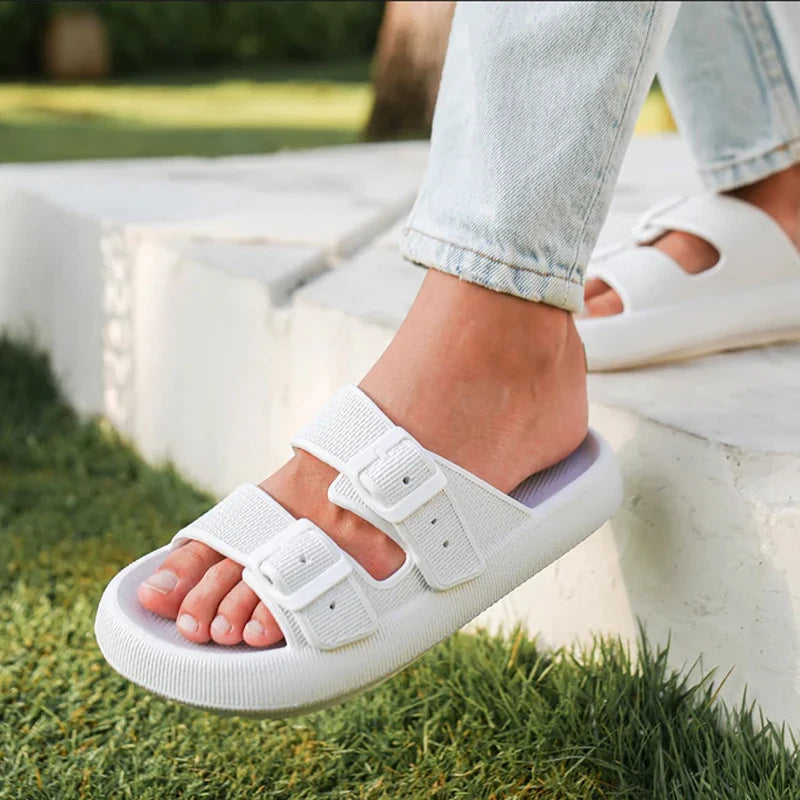 Cushion Sandals Women Men Cloud Soft Sole Slides Platform Slippers Eva Outdoor Sandals Non-slip Home Ciabatte Uomo Flip Flop