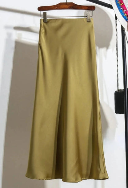 Eterna Satin Skirt - ⚡ Limited Stock