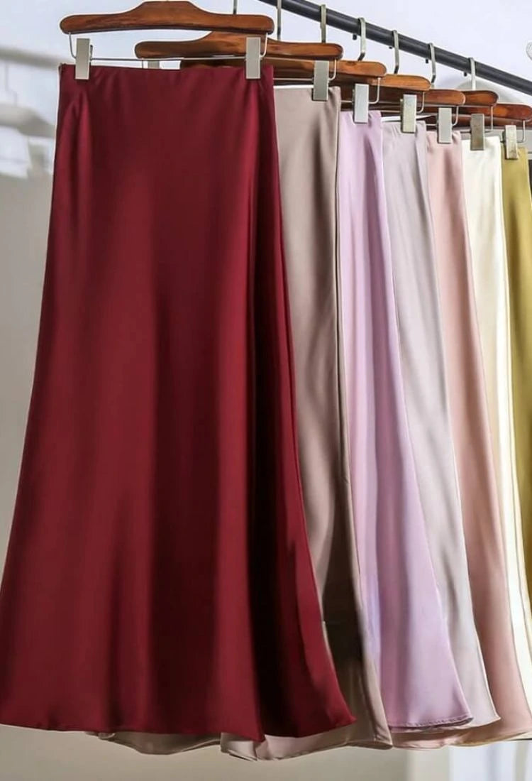 Eterna Satin Skirt - ⚡ Limited Stock