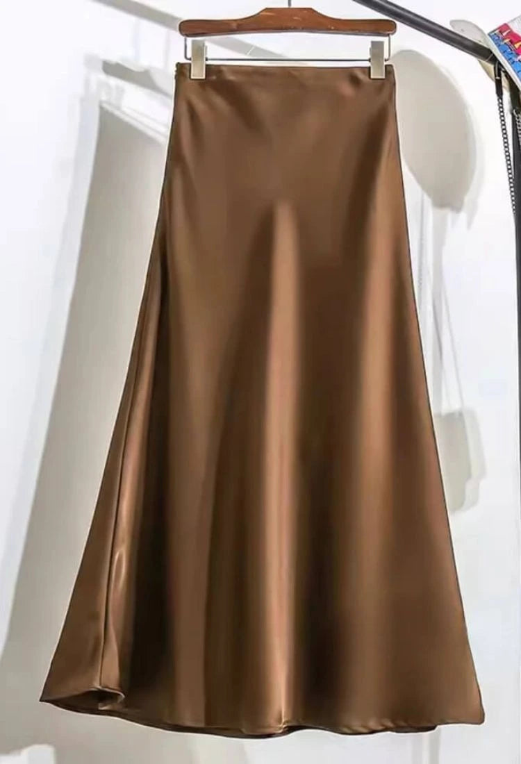 Eterna Satin Skirt - ⚡ Limited Stock