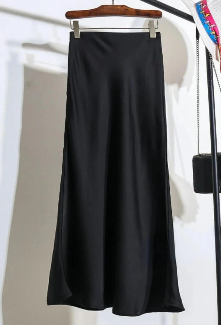 Eterna Satin Skirt - ⚡ Limited Stock