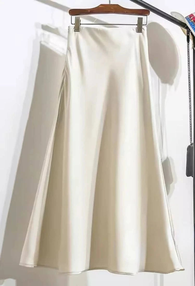 Eterna Satin Skirt - ⚡ Limited Stock