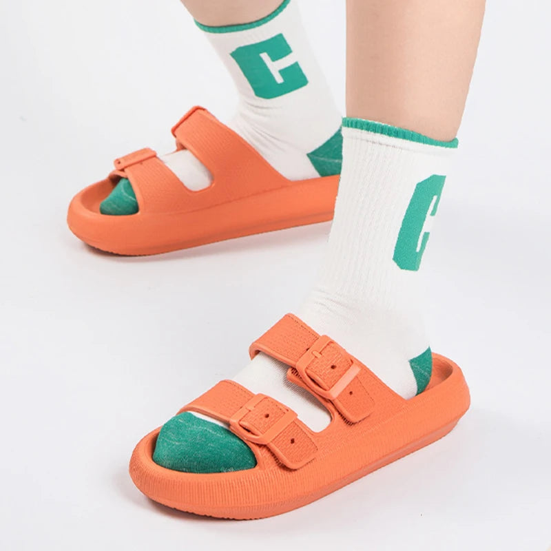 Cushion Sandals Women Men Cloud Soft Sole Slides Platform Slippers Eva Outdoor Sandals Non-slip Home Ciabatte Uomo Flip Flop