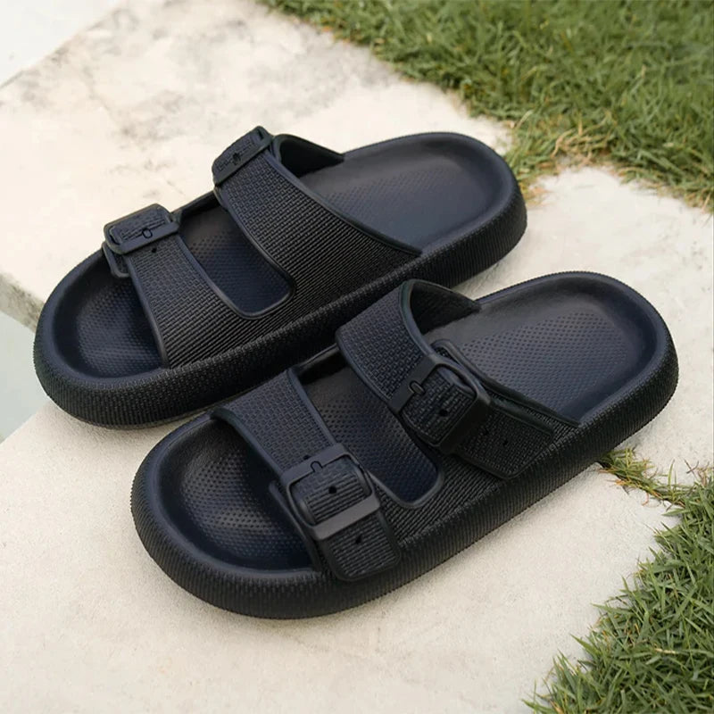Cushion Sandals Women Men Cloud Soft Sole Slides Platform Slippers Eva Outdoor Sandals Non-slip Home Ciabatte Uomo Flip Flop