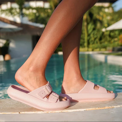 Cushion Sandals Women Men Cloud Soft Sole Slides Platform Slippers Eva Outdoor Sandals Non-slip Home Ciabatte Uomo Flip Flop
