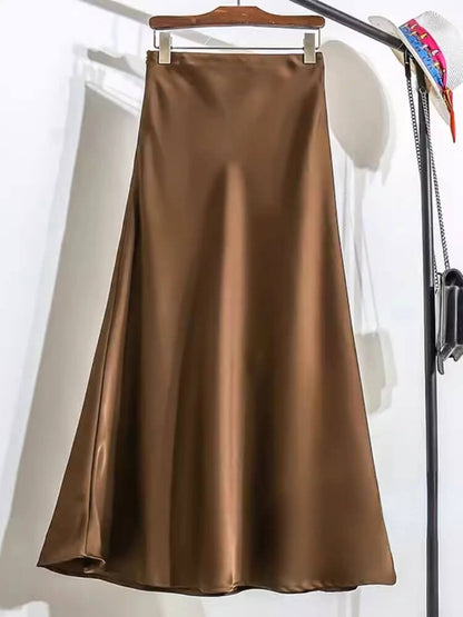 Eterna Satin Skirt - ⚡ Limited Stock